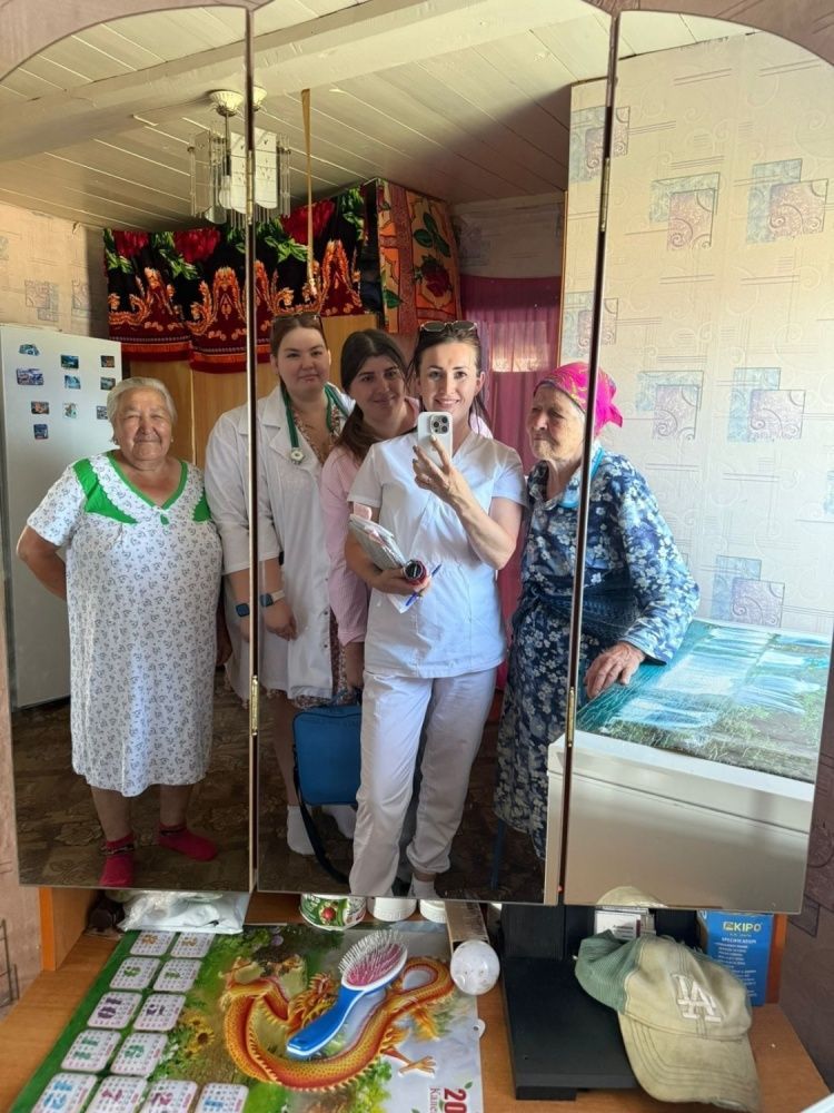 Выезд на село Шестопаловка и Алга в рамках проведения диспансеризации маломобильных граждан