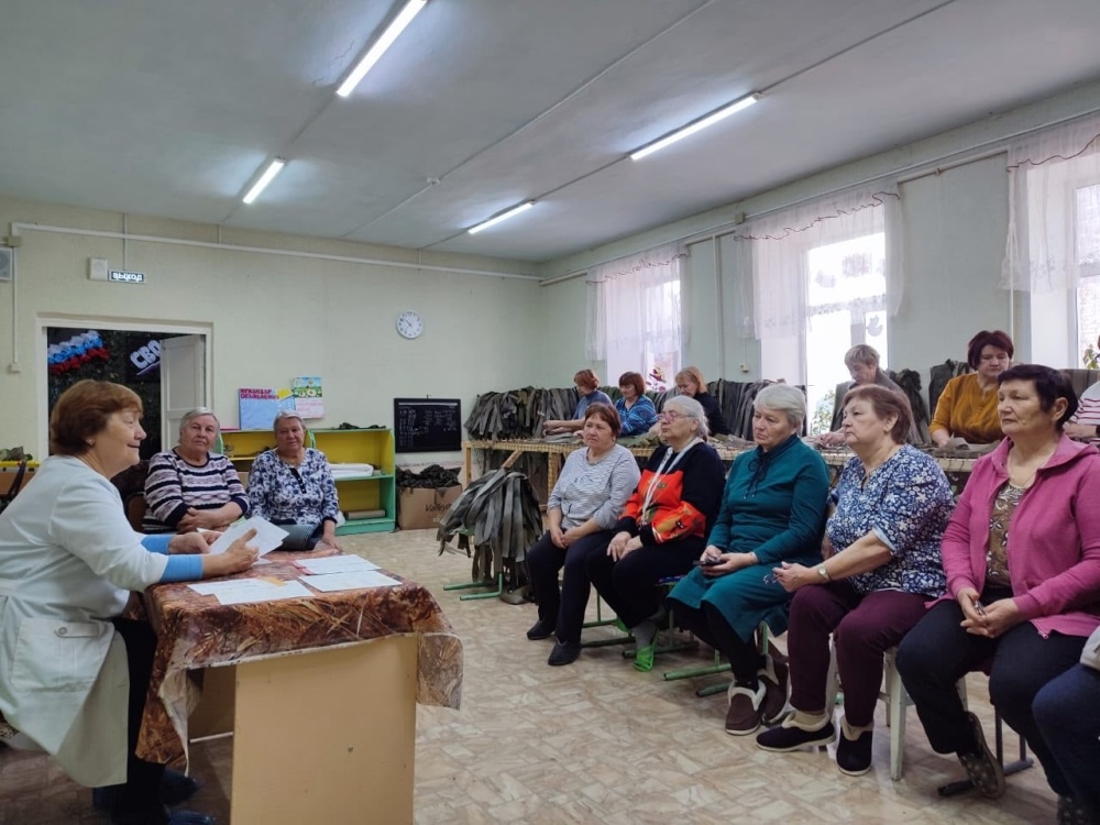 Врач-гериатр Давлекановской ЦРБ провела лекцию для пожилых людей