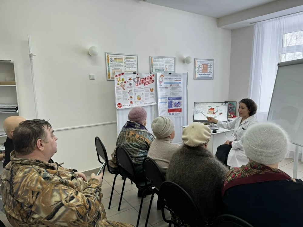 В нашей больнице прошло очередное занятие «Школы сахарного диабета»